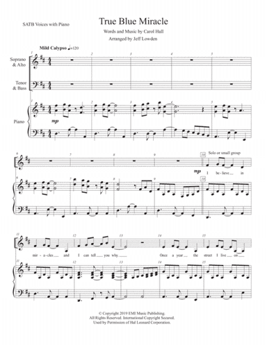 True Blue Miracle (arr. Jeff Lowden)