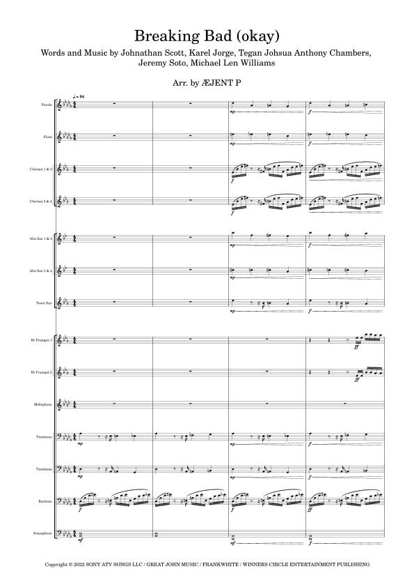 Breaking Bad (okay) (arr. AGENT P)