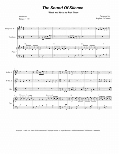 The Sound Of Silence (arr. Stephen DeCesare)