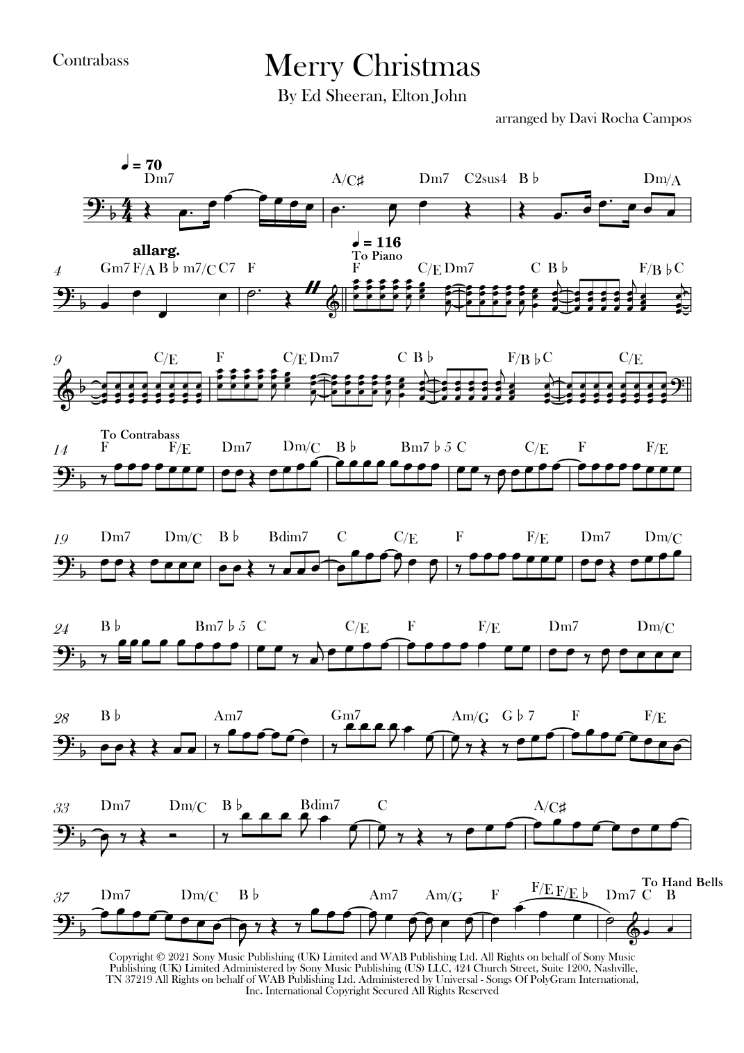 Merry Christmas (arr. Davi Rocha Campos)