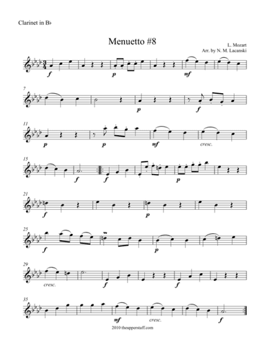 Menuetto #8 (arr. Nick Lacanski)