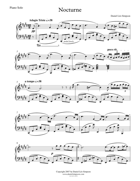 Nocturne for Pianoforte (Piano Solo)