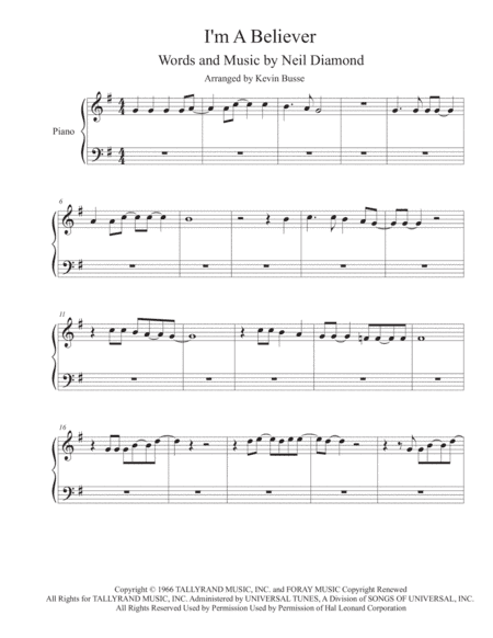 I'm A Believer (arr. Kevin Busse)
