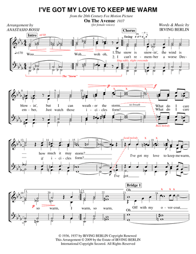 I've Got My Love To Keep Me Warm (arr. Anastasio Rossi)