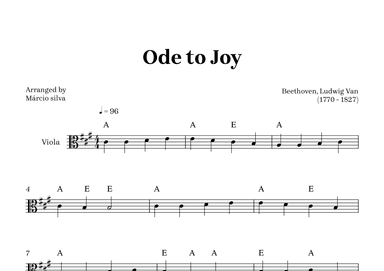 Ode to Joy (arr. Márcio Silva)