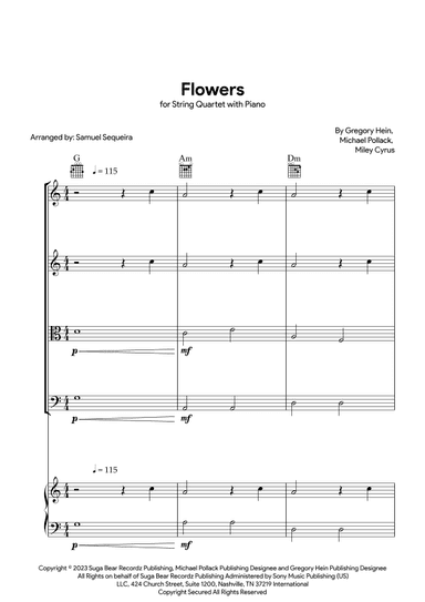 Flowers (arr. Samuel Sequeira)