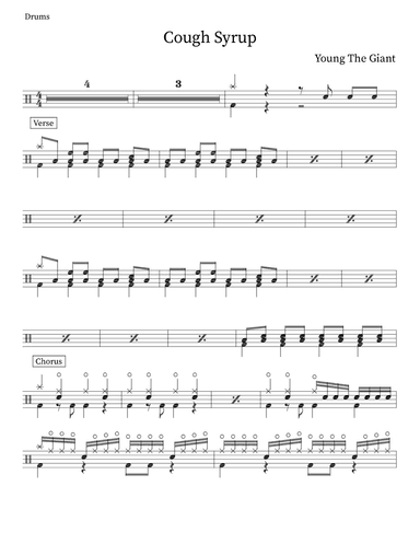 Cough Syrup (arr. Anthony Freda)