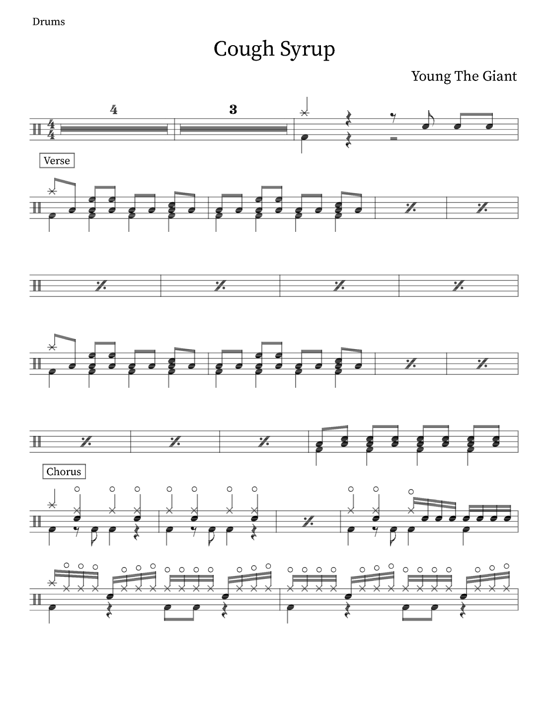 Cough Syrup (arr. Anthony Freda)