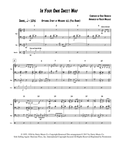 In Your Own Sweet Way (arr. Roger Wallace)