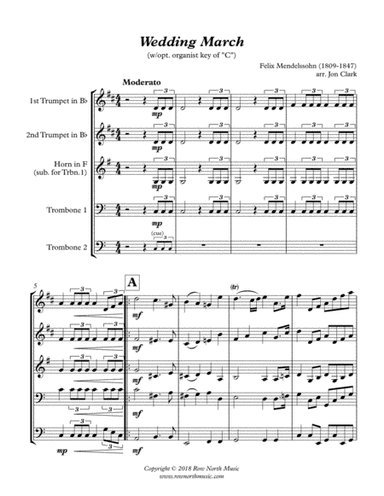 Wedding March - Felix Mendelssohn (1809-1847) arr. Jon Clark (arr. Jon Clark)