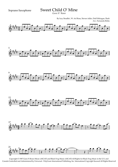 Sweet Child O' Mine (arr. Fernando Britto)