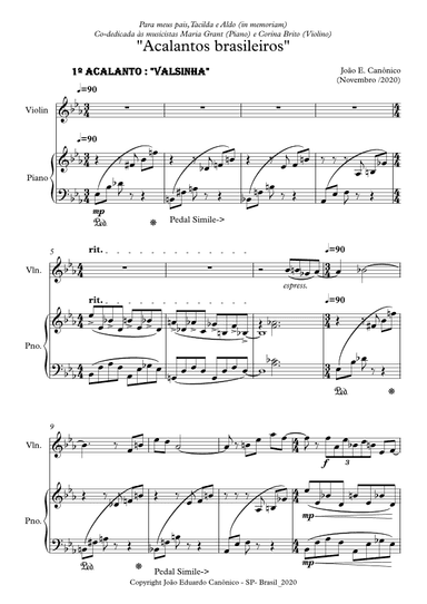 Acalantos brasileiros (Brazians lullabies)