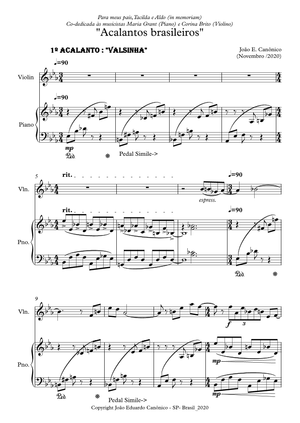 Acalantos brasileiros (Brazians lullabies)