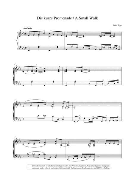 A Small Walk (Piano Collection fuer Entertainer)