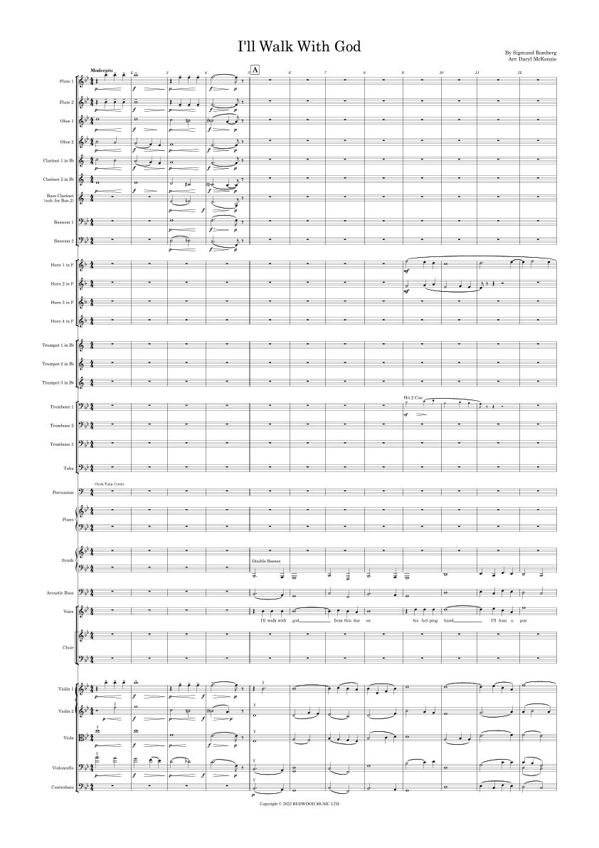 I'll Walk With God (arr. Daryl McKenzie)