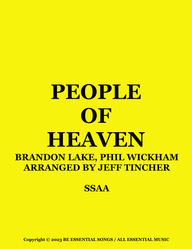 People Of Heaven (arr. Jeff Tincher)