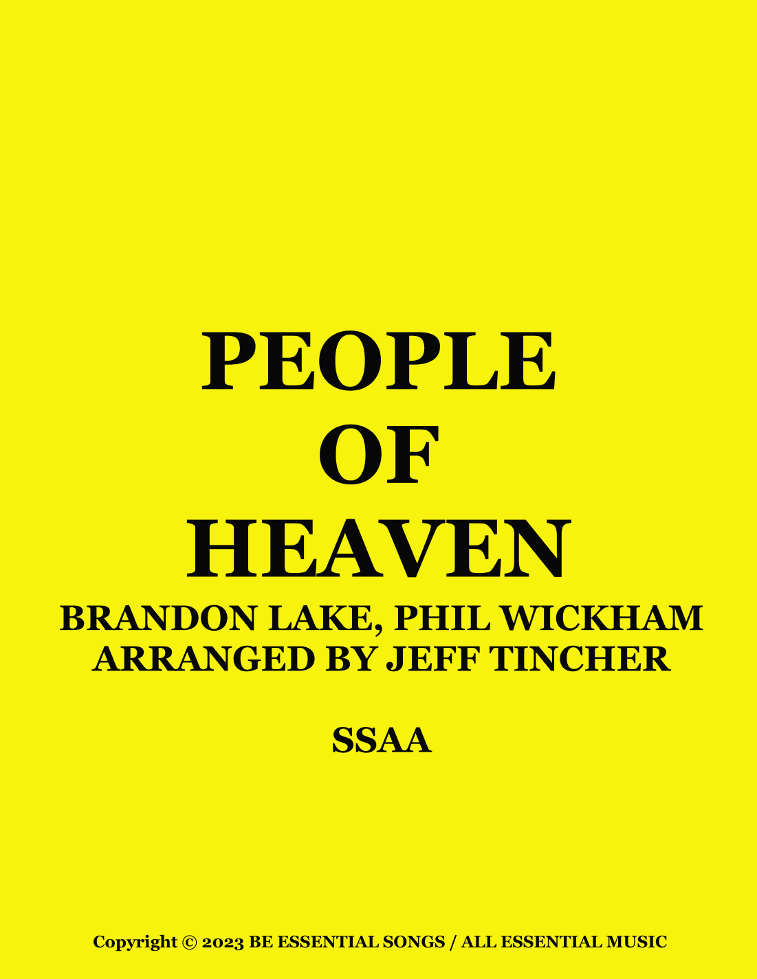 People Of Heaven (arr. Jeff Tincher)