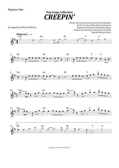 Creepin' (with The Weeknd & 21 Savage) (arr. Guillaume Martin)