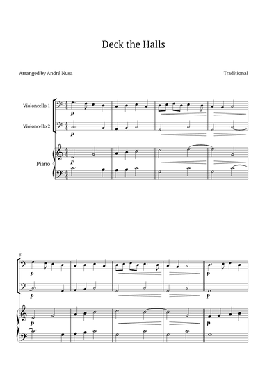 Deck the Halls (arr. André Nusa)