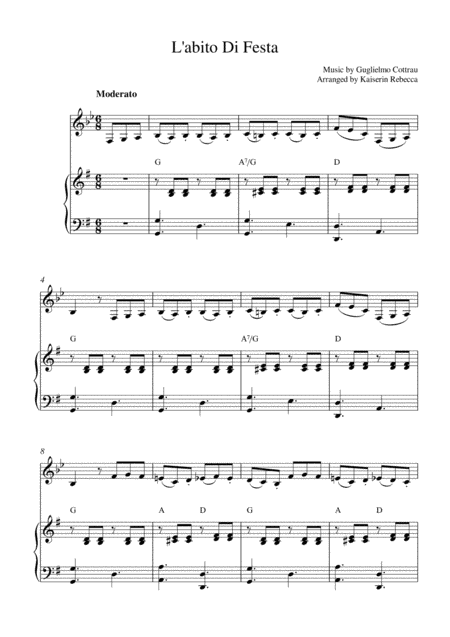 L'abito Di Festa (arr. Kaiserin Rebecca)