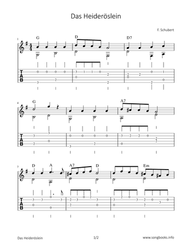Das Heideröslein (arr. Bettina Schipp)
