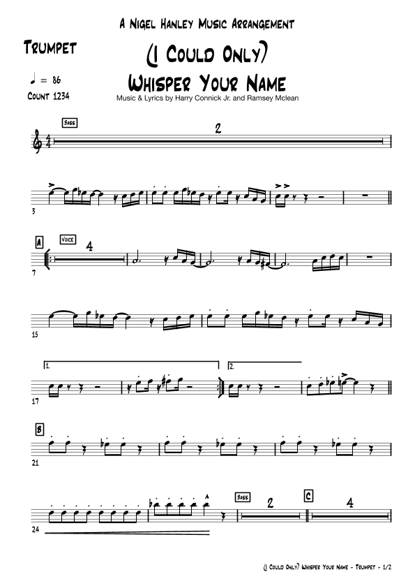 (i Could Only) Whisper Your Name (arr. Nigel Hanley)