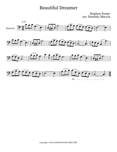 Beautiful Dreamer (arr. Dominic Meccia)