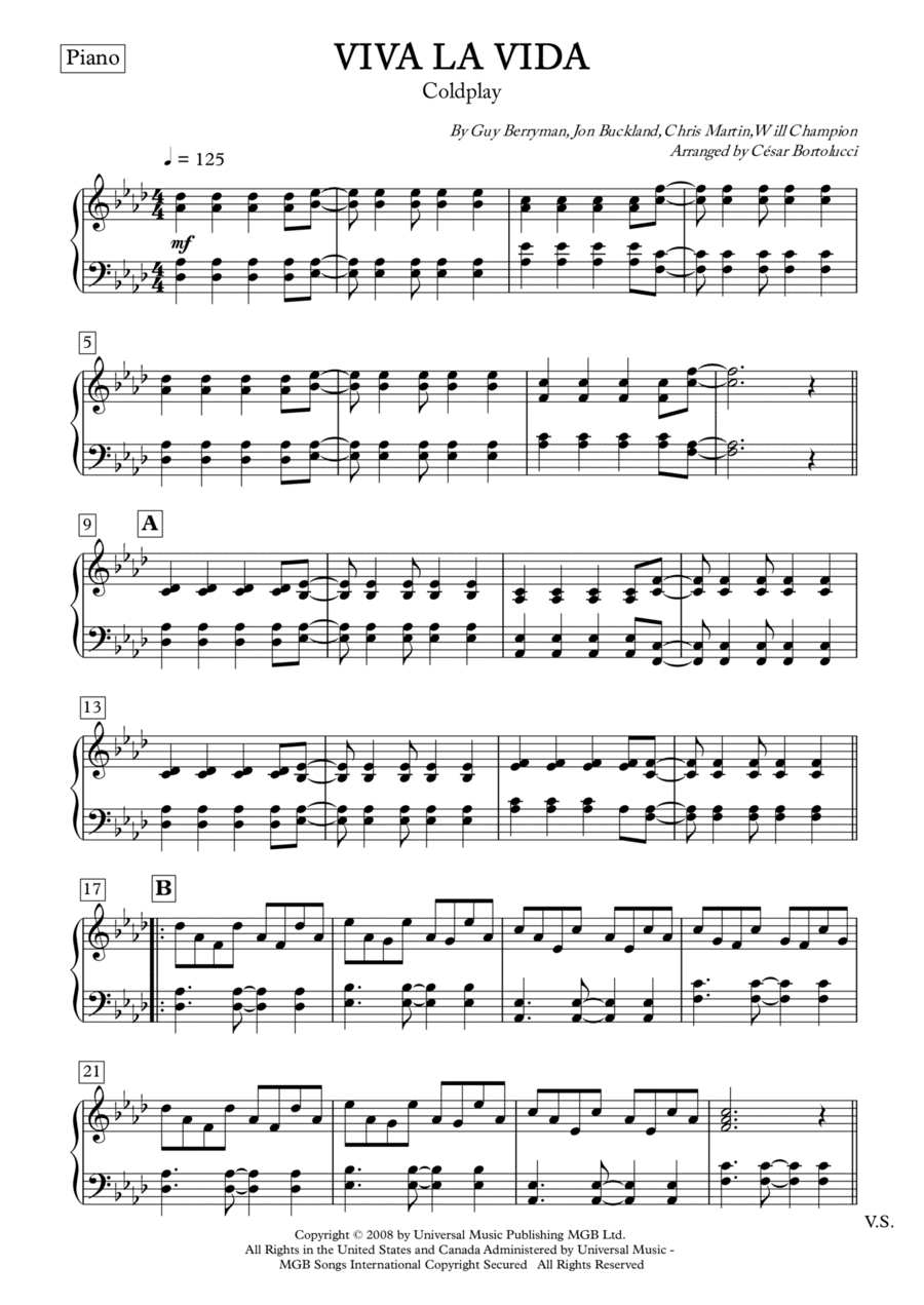 Viva La Vida (arr. ACT Bortolucci)