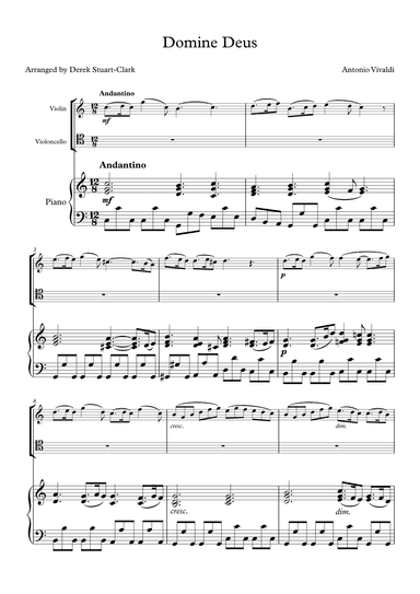 Domine Deus (arr. Derek STUART-CLARK)