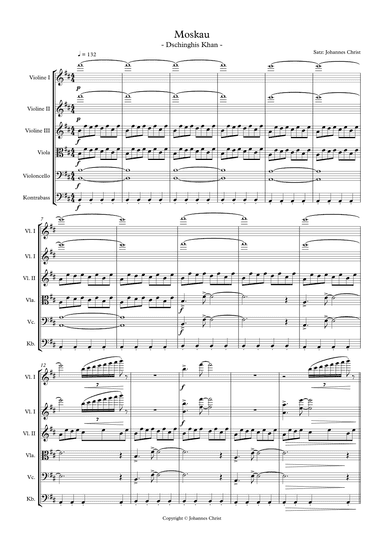 Doswidana Moskau (arr. Johannes Christ)