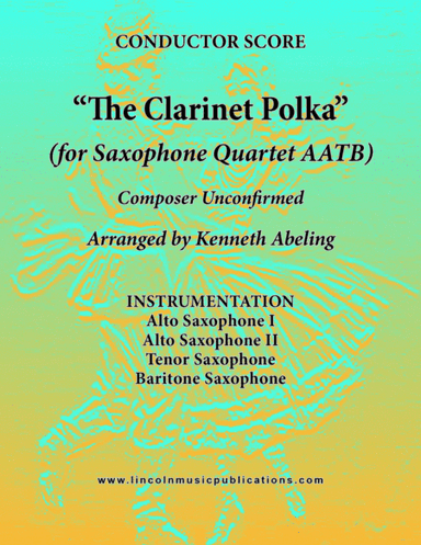Clarinet Polka (for Saxophone Quartet AATB) (arr. Kenneth Abeling)