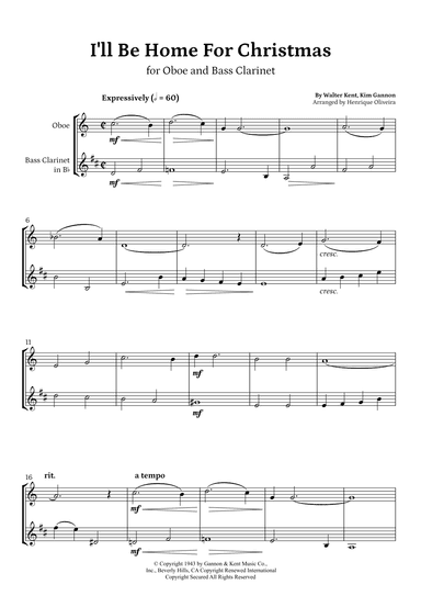 I'll Be Home For Christmas (arr. Henrique Oliveira)