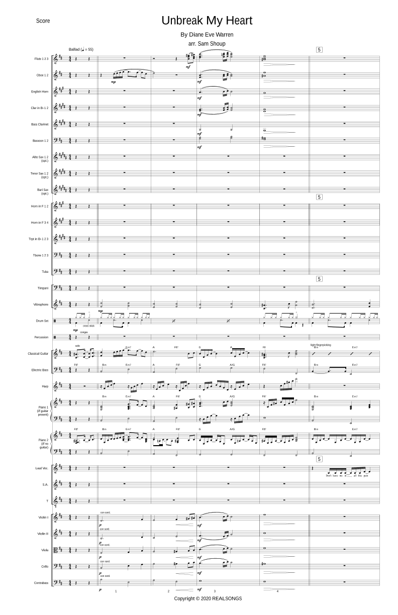Unbreak My Heart (arr. Sam Shoup)