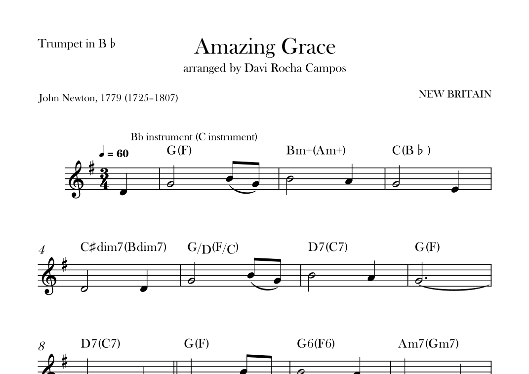Amazing Grace (arr. Davi Rocha Campos)