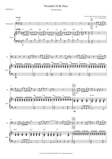 Wouldn't It Be Nice (arr. Fernando Britto)