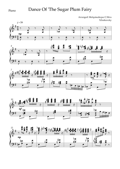 Dance of the Sugar-Plum Fairy (arr. Melquisedeque C.Silva)