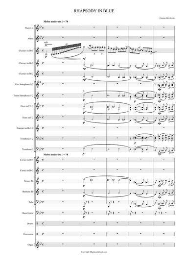 RHAPSODY IN BLUE (arr. Blackio@icloud.com)