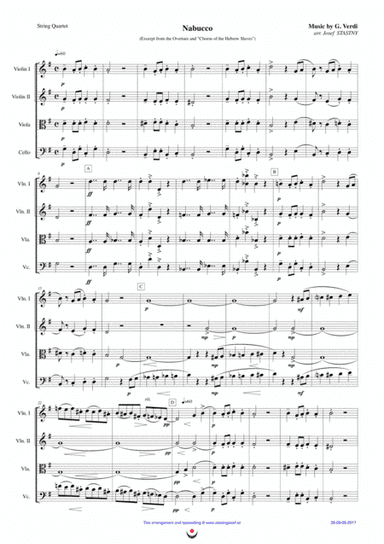 Nabucco - Chorus and Overture (excerpt) (arr. Josef  STASTNY)