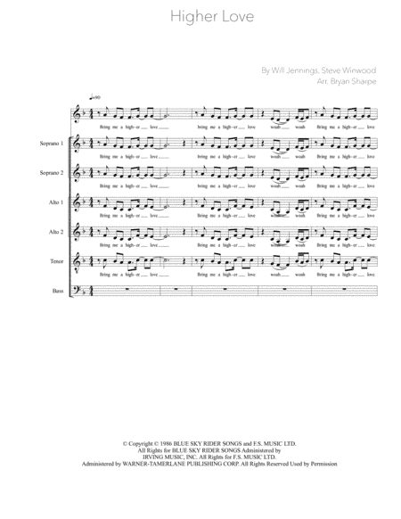 Higher Love (arr. Bryan Sharpe)