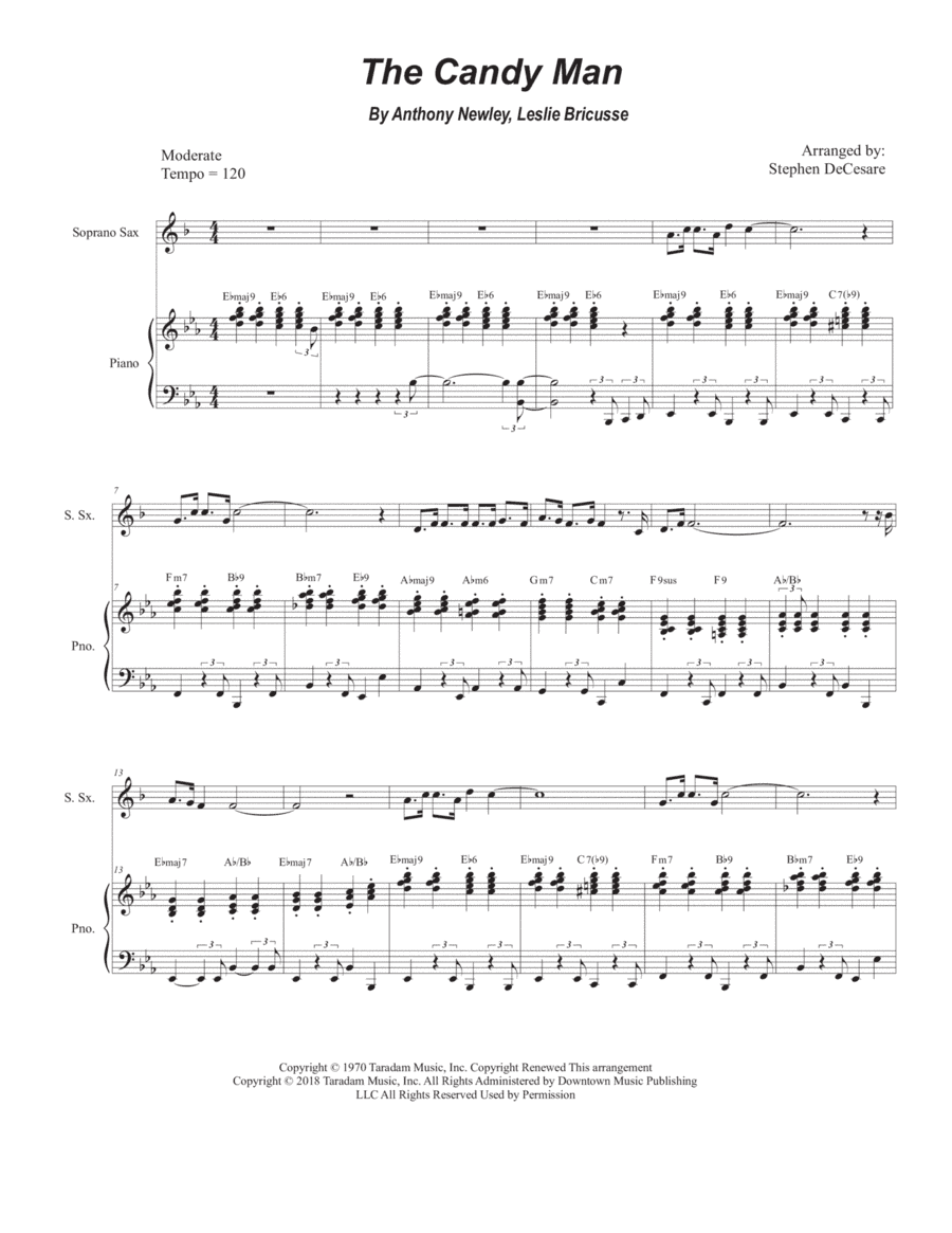 The Candy Man (arr. Stephen DeCesare)