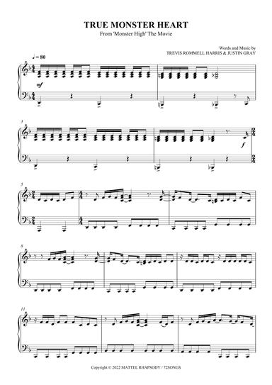 True Monster Heart (arr. SCMusic)