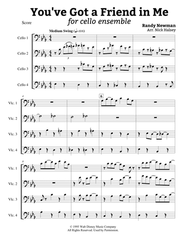 You've Got A Friend In Me (arr. Nick Halsey)