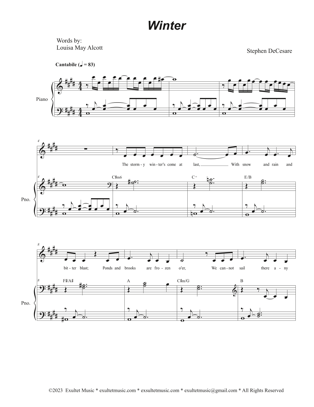 Winter (Unison choir)