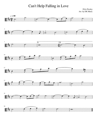 Can't Help Falling In Love (arr. DK Music)