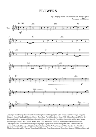 Flowers (arr. Milanov)