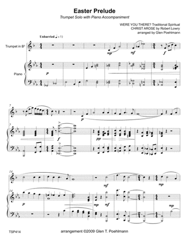 EASTER PRELUDE medley - TRUMPET SOLO with Piano Accompaniment (arr. Glen Poehlmann)