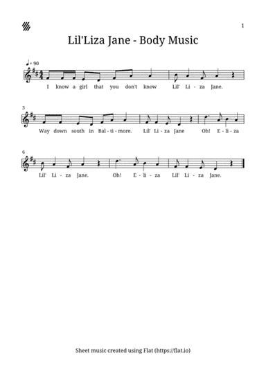 Lil'Liza Jane (arr. Muberra Semin)