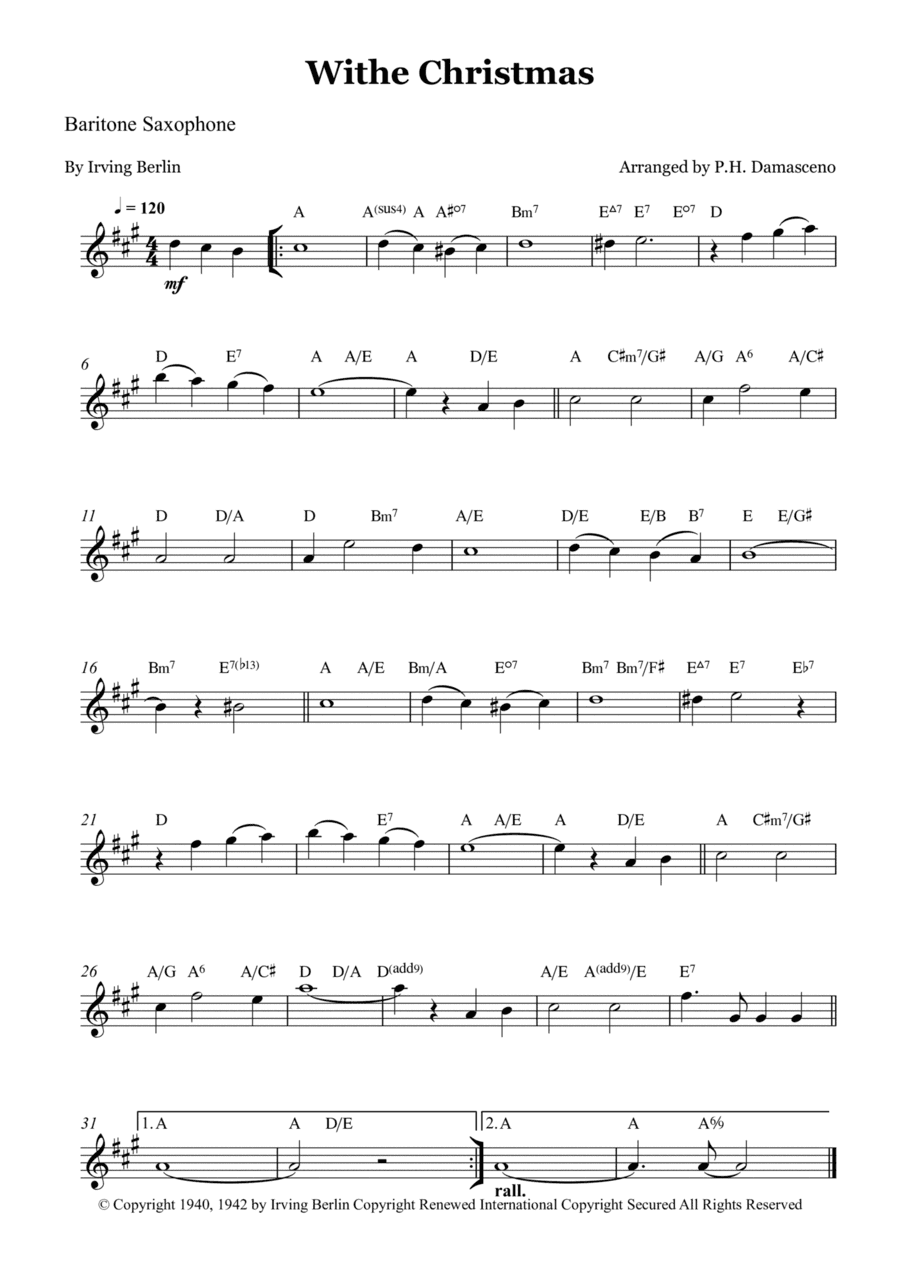 White Christmas (arr. P.H. Damasceno)