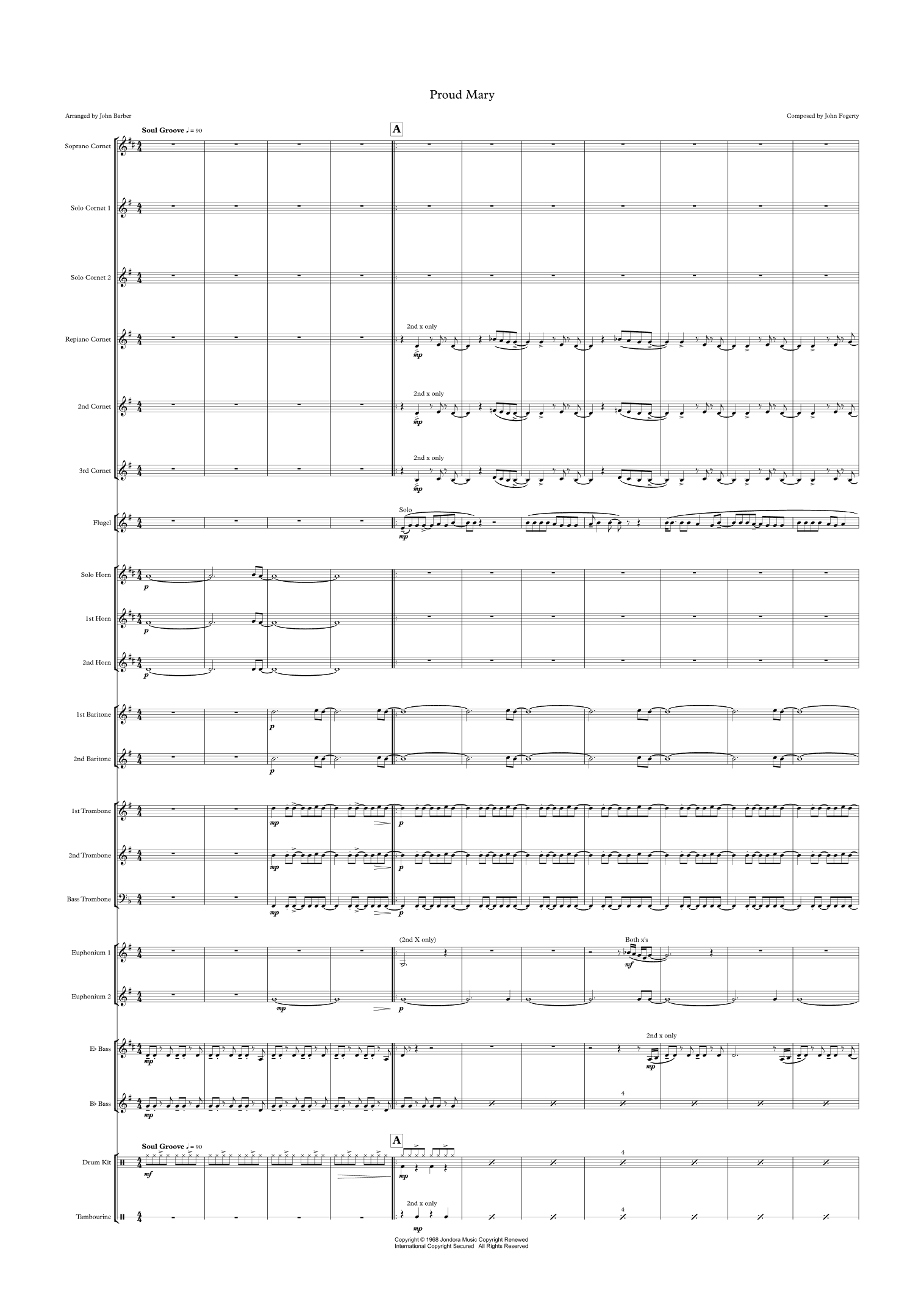 Proud Mary (arr. John Barber)