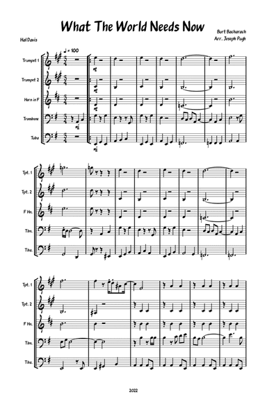 What The World Needs Now Is Love (arr. Joseph Pugh)